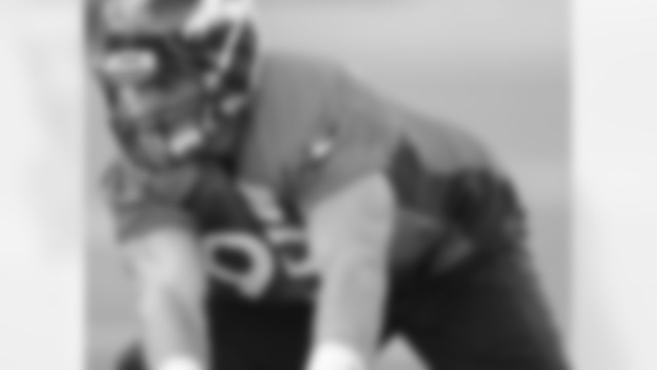 Wolfe focuses during a drill.