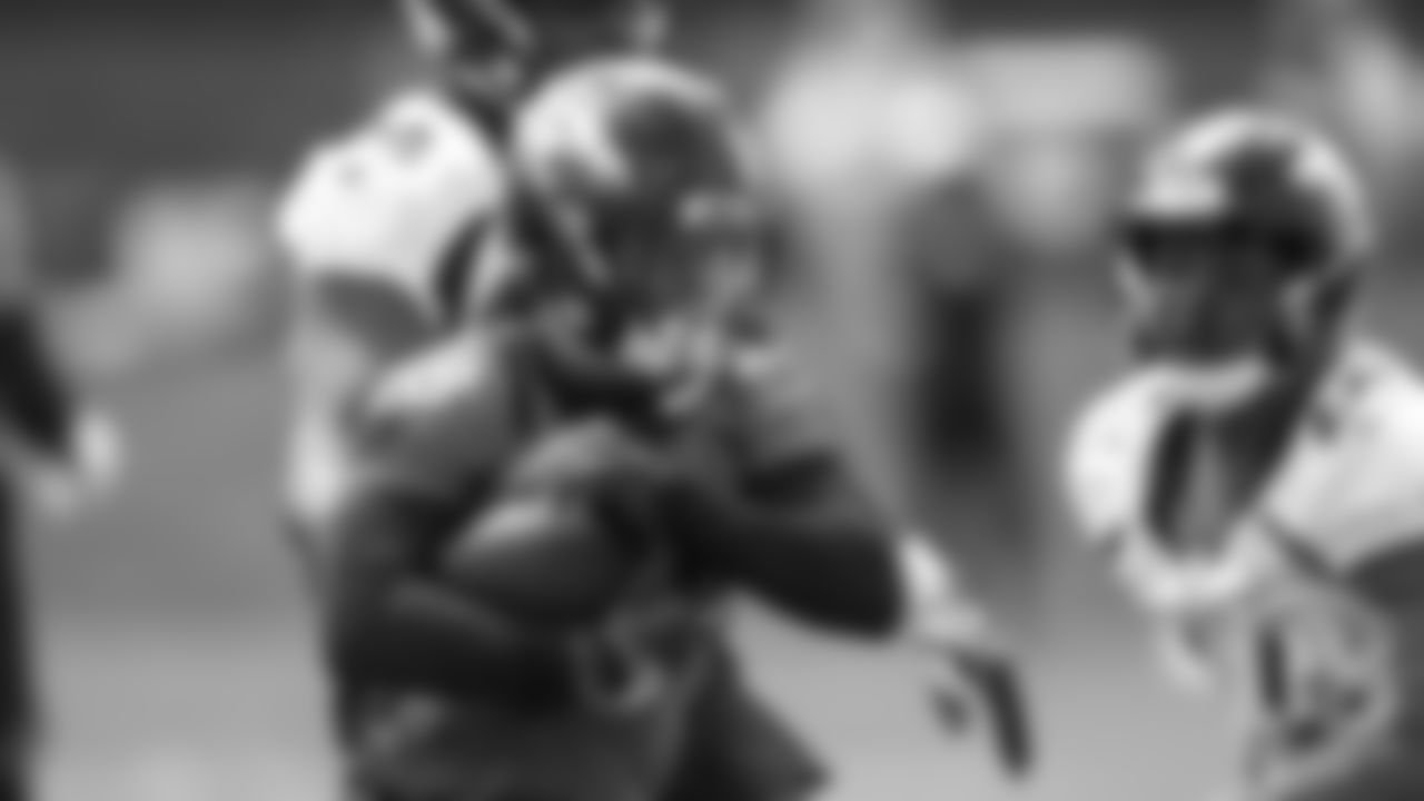 Running back Devontae Jackson during the first day of rookie minicamp practice on May 10, 2019.