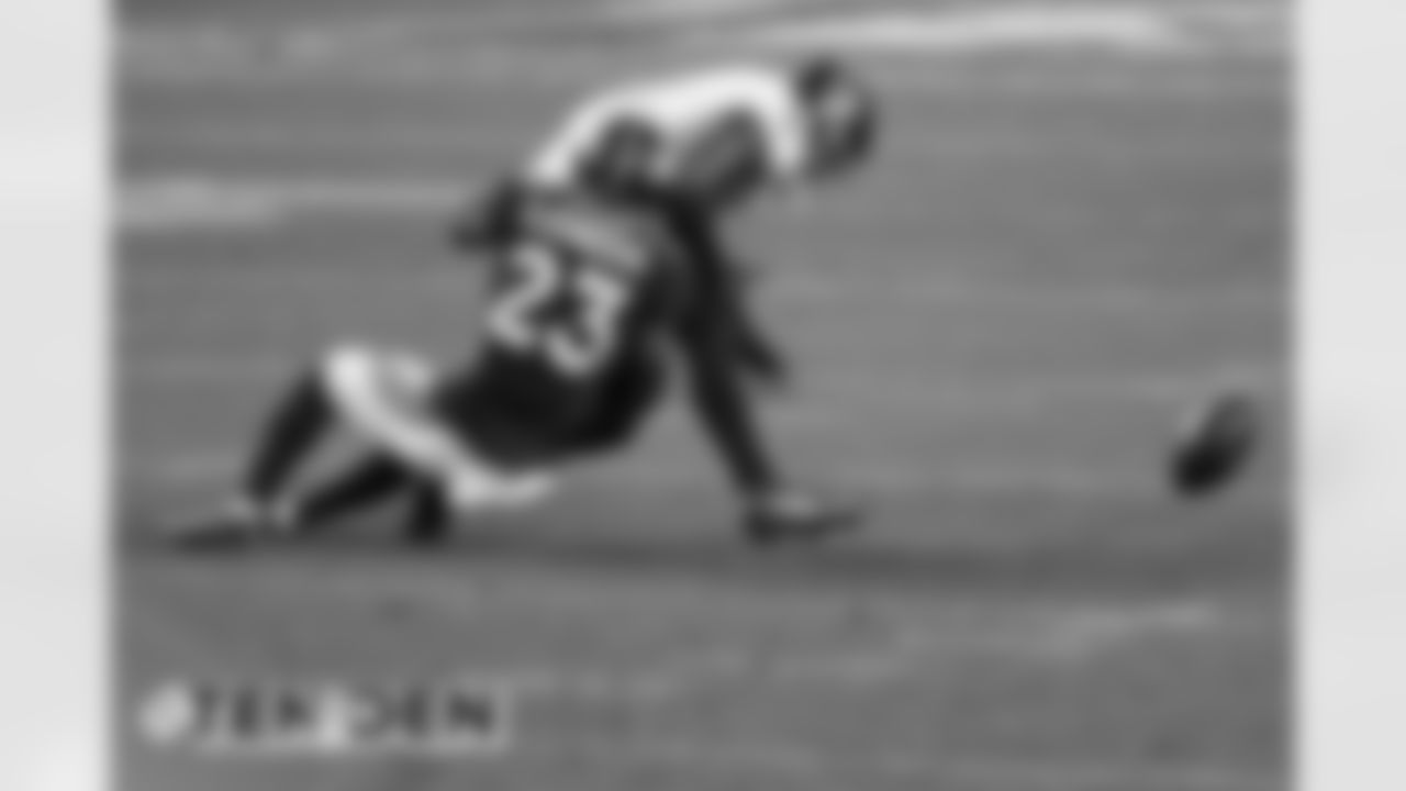 Michael Ojemudia during the NFL football game against the Tennessee Titans at Empower Field at Mile High in Denver, Colorado, September 14, 2020.
Photo by Gabriel Christus