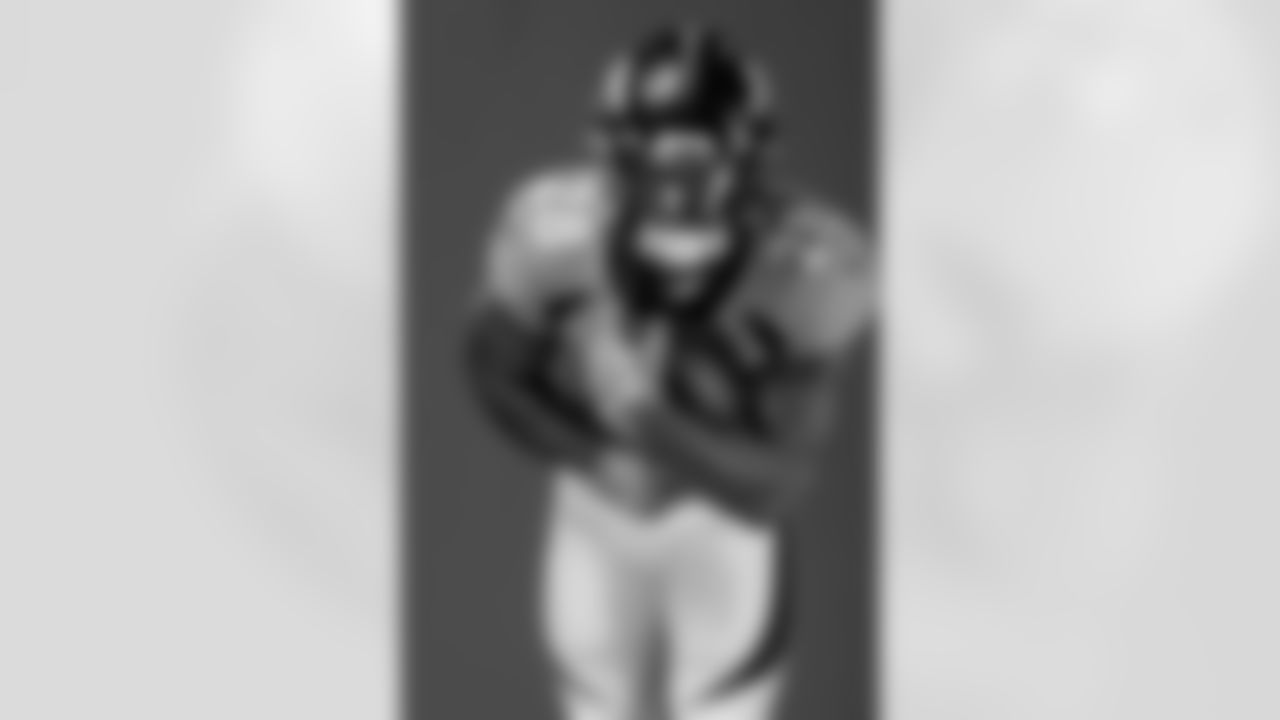 Royce Freeman poses for a portrait on media day on June 14, 2021. Photo by Gabriel Christus