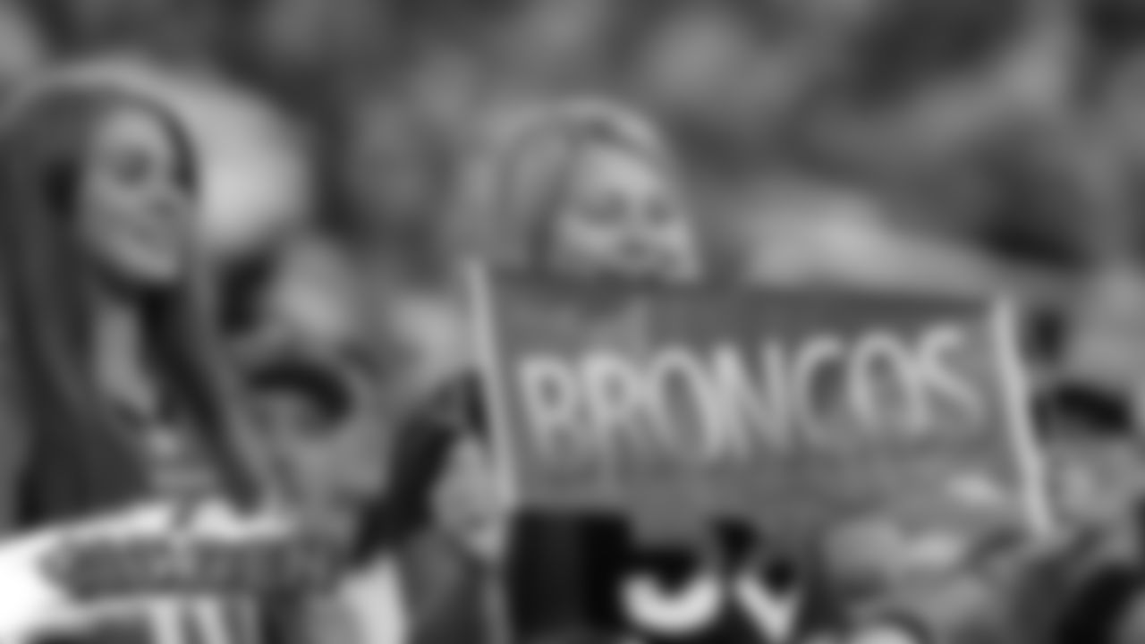 Broncos fans during the Broncos' preseason game against the Arizona Cardinals on August 29, 2019 at Broncos Stadium at Mile High. (Photo by Gabriel Christus)