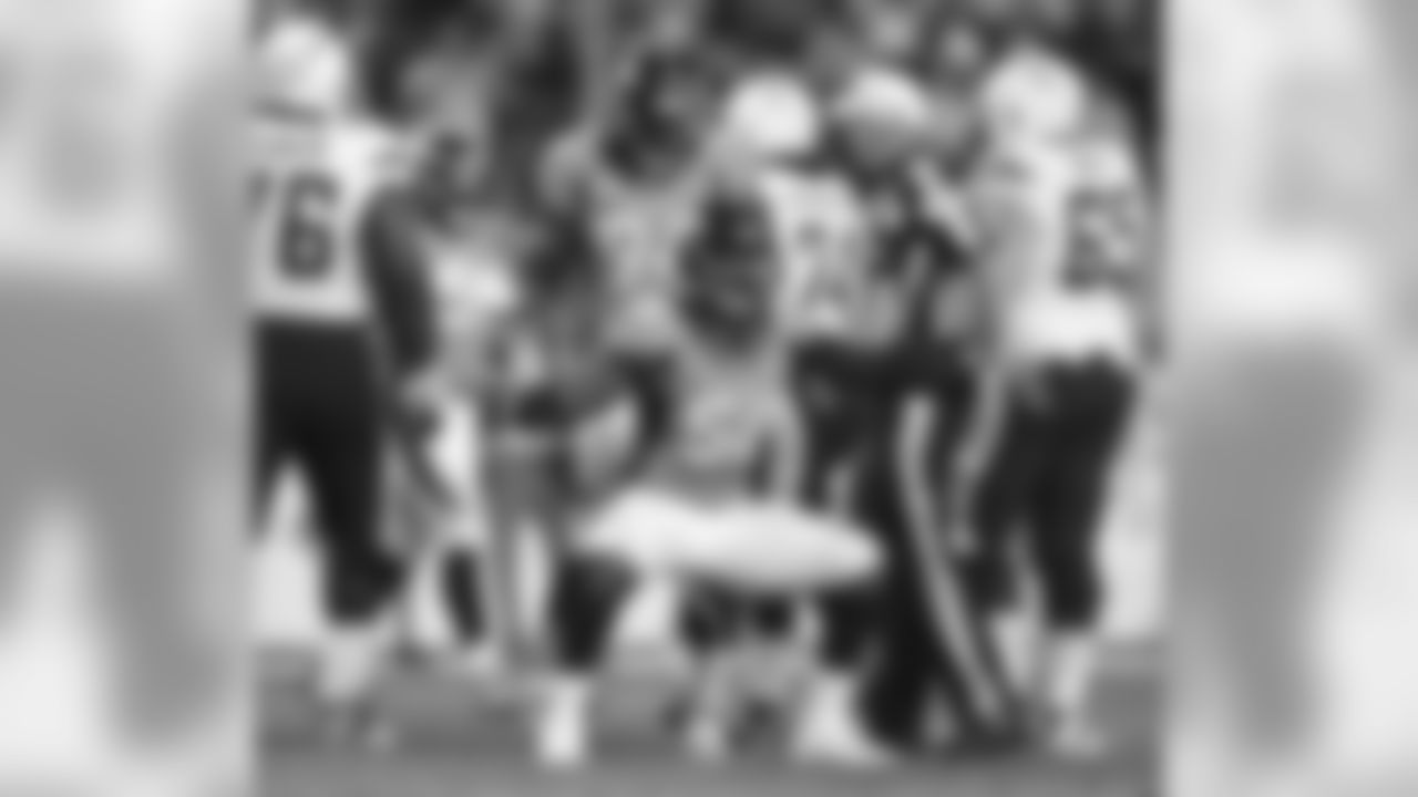 Oct. 23, 2014: Von Miller dances after recording a sack on Chargers QB Philip Rivers, bringing his sack total for the month to seven. Miller was named AFC Defensive Player of the Month at the end of October.