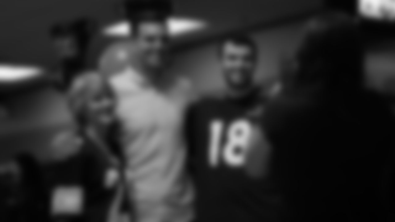 Joe Flacco at the Celebrity Bowling event he hosted benefiting Mt. Carmel Veterans Service Center at AMF Belleview Lanes on September 27, 2019. (Photo by Ben Swanson)