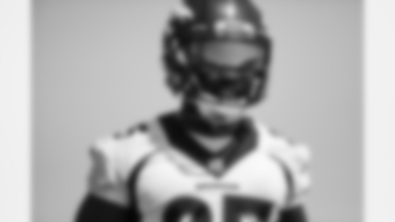 Melvin Gordon III during practice on the first day of training camp at UCHealth Training Center on July 28, 2021. (Photo by Ben Swanson)