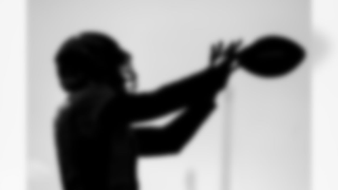A silhouette of Courtland Sutton during practice at UCHealth Training Center on September 6, 2021. (Photo by Ben Swanson)
