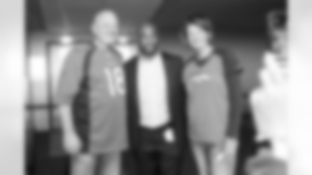 Team President Damani Leech at the Fight Like A Bronco pregame reception for those who have been affected by cancer before the Broncos' Week 5 game against the Indianapolis Colts at Empower Field at Mile High in Denver, Colorado on October 6, 2022. (Photo by Ben Swanson)
