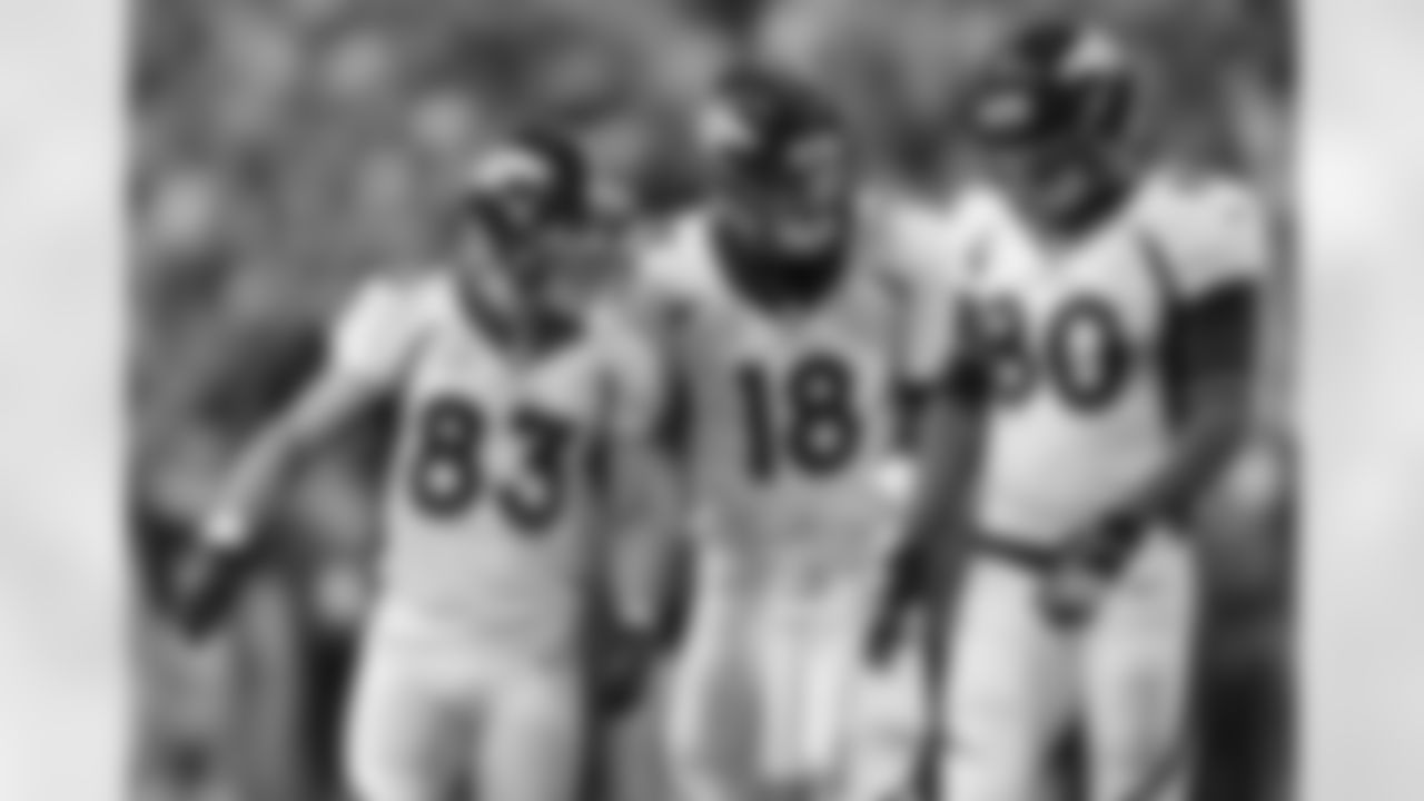 Peyton Manning, Wes Welker adn Julius Thomas