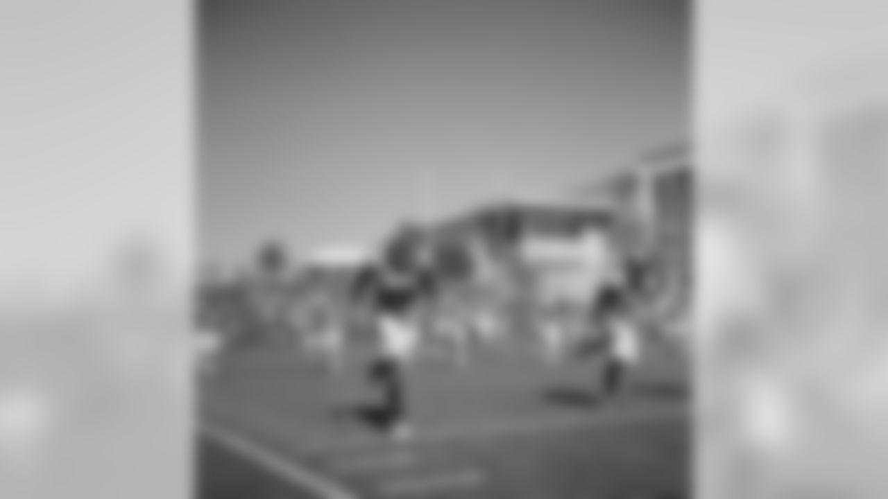 Courtland Sutton at a training camp practice on August 17, 2019. (Photo by Ben Swanson)