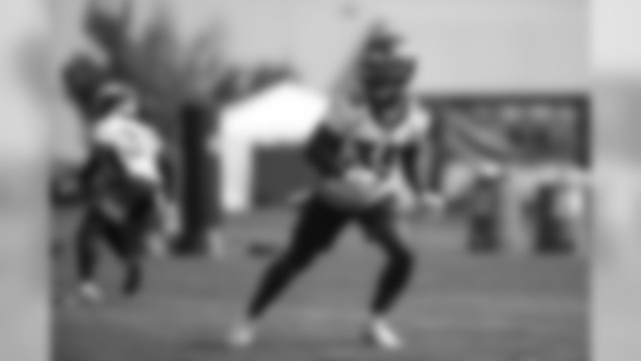 Douglas Coleman III during practice for early reports at UCHealth Training Center on August 10, 2020. (Photo by Ben Swanson)