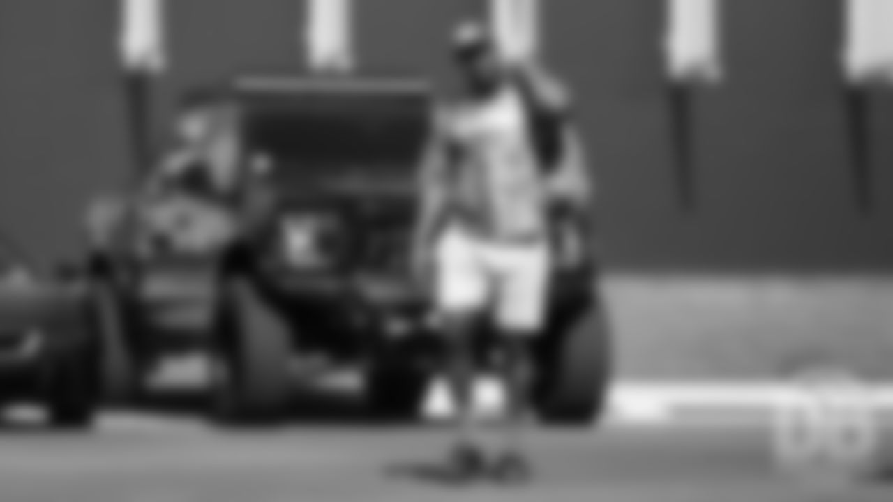 Von Miller arrives at UCHealth Training Center to report for training camp on July 17, 2019.