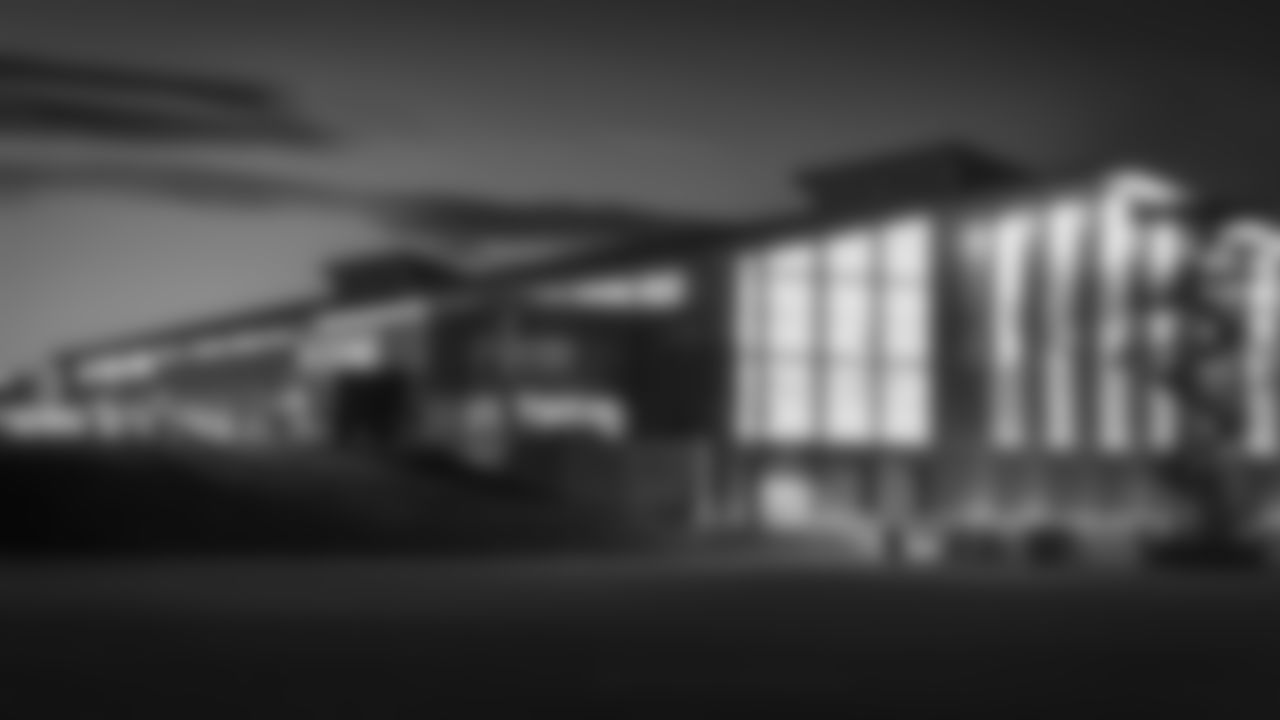 fieldhouse at night