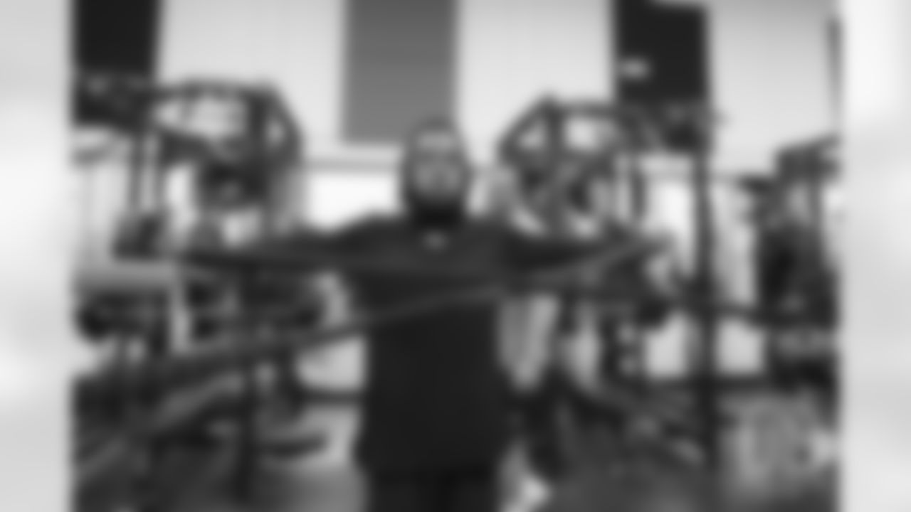 Brendan Langley during offseason workouts at UCHealth Training Center in Englewood, Colorado, on April 2, 2019.
Photo by Gabriel Christus
