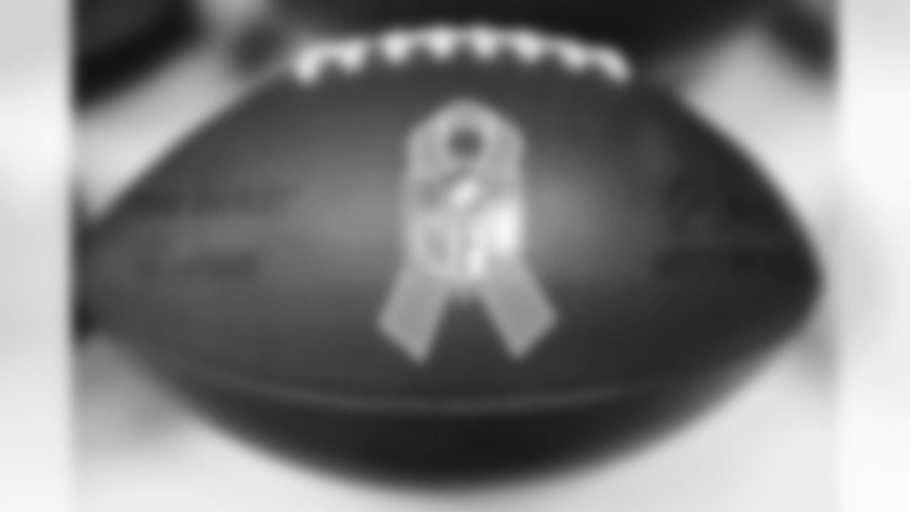 An up-close look at one of the game balls.