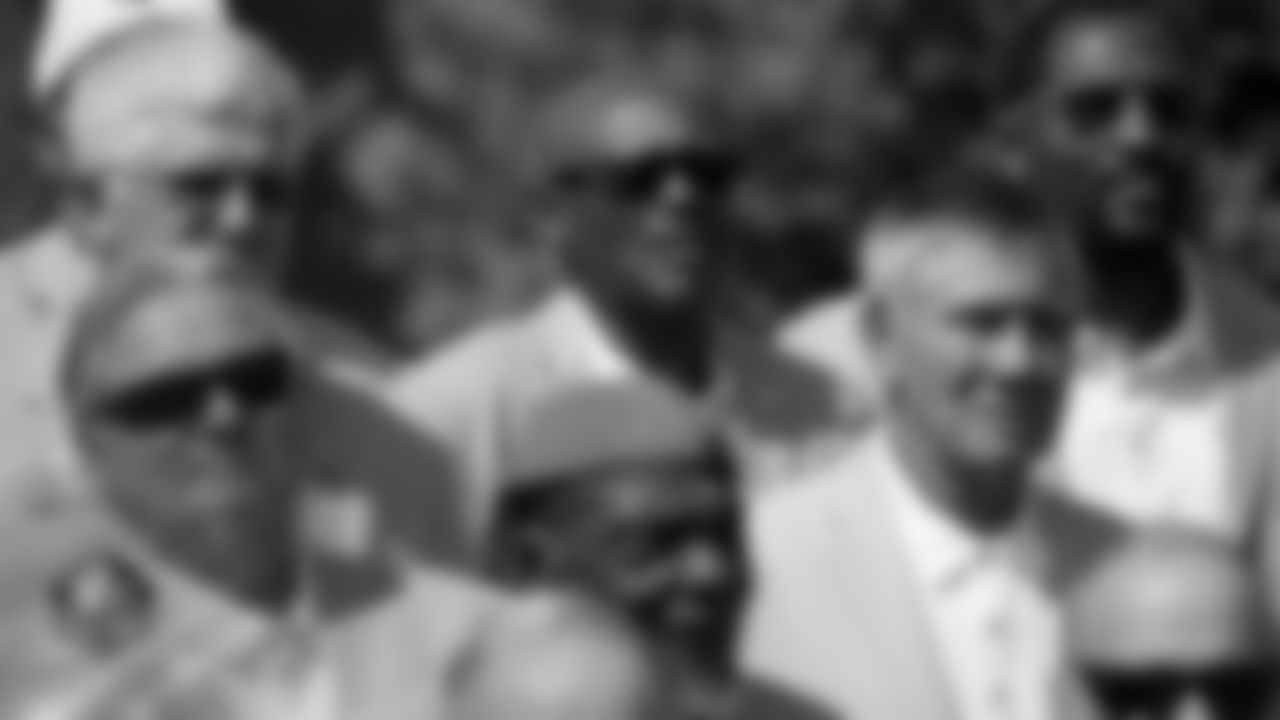 Floyd Little during the Pro Football Hall of Fame group photo in Canton, Ohio, August 2, 2019.