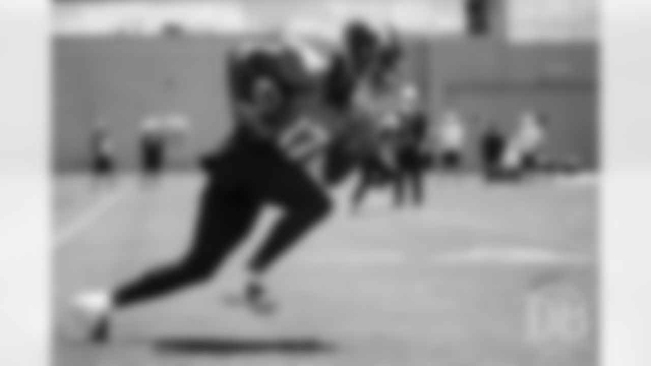 DaeSean Hamilton during the Broncos' practice on the ninth day of their OTAs on May 31, 2019.