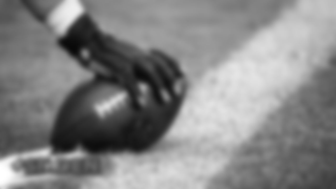 An NFL football ready to be snapped during warmups before a preseason game against the San Francisco 49ers at Broncos Stadium at Mile High in Denver, Colorado, August 19, 2019.
Photo by Marc Piscotty