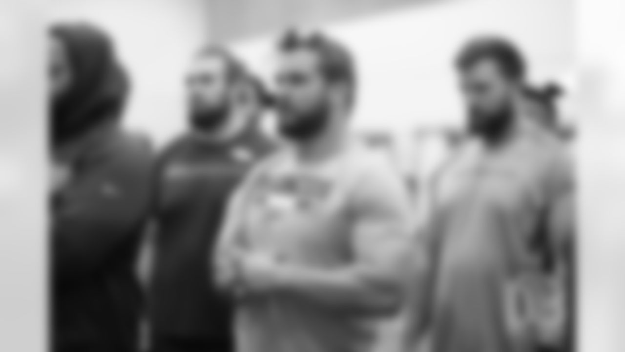 Andy Janovich during offseason workouts at UCHealth Training Center in Englewood, Colorado, on April 2, 2019.
Photo by Gabriel Christus