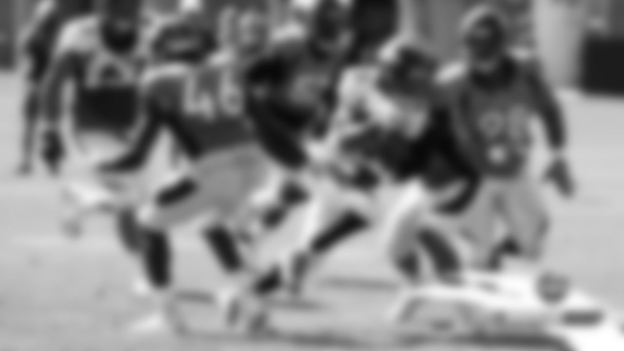 Devontae Booker during practice on Day 8 of training camp on July 26, 2019.