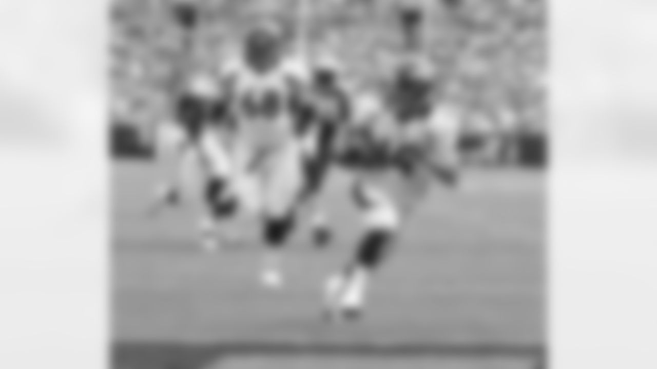 Stokley trots into the end zone.