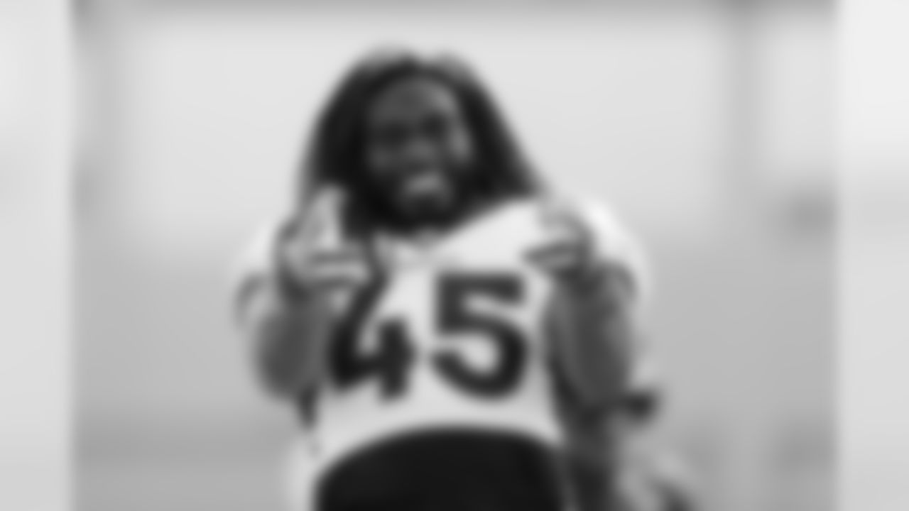 Alexander Johnson during training camp at UCHealth Training Center in Centennial, CO, August 20, 2020.
Photo by Gabriel Christus