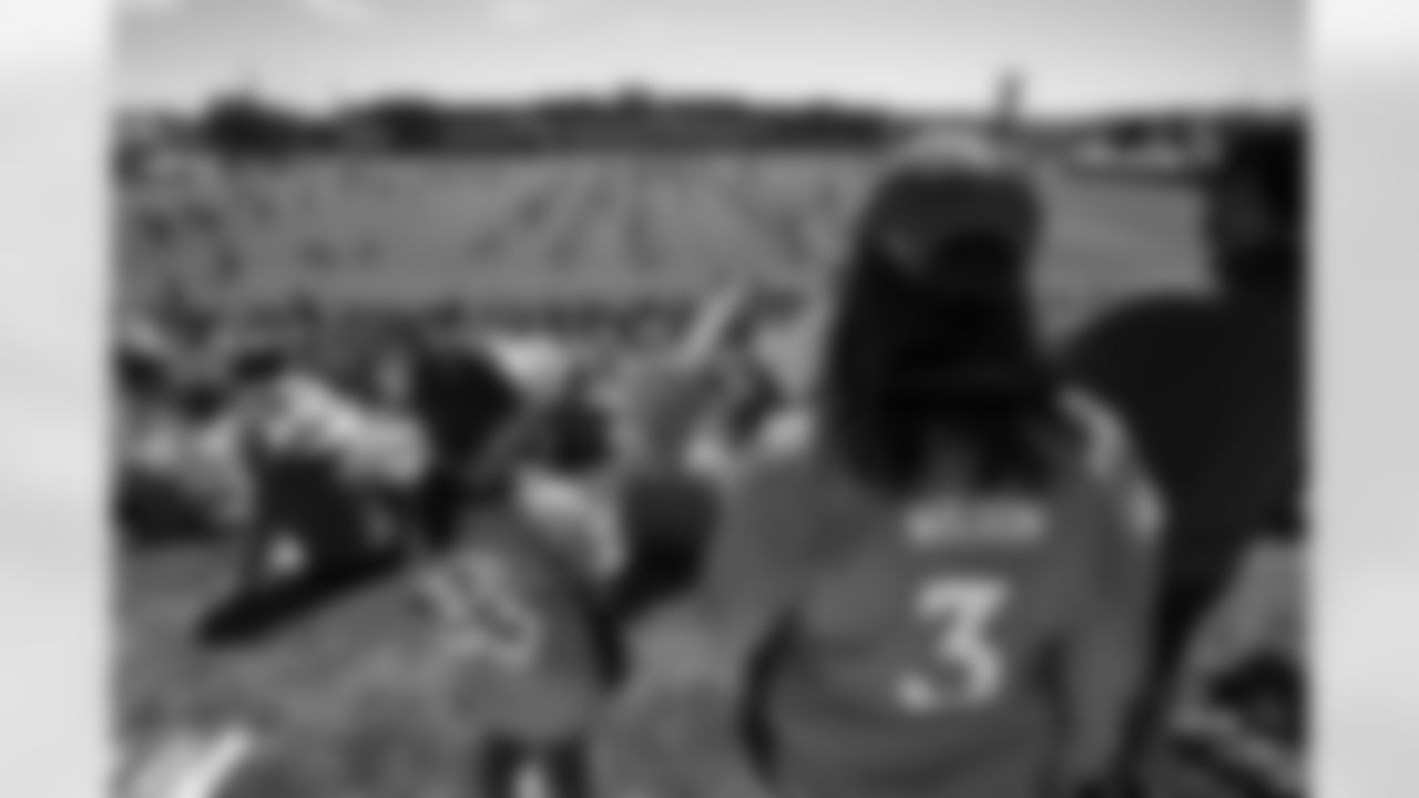Fans during a training camp practice at Centura Health Training Center on August 2, 2023 in Englewood, Colorado. Photo by Ben Swanson / Denver Broncos