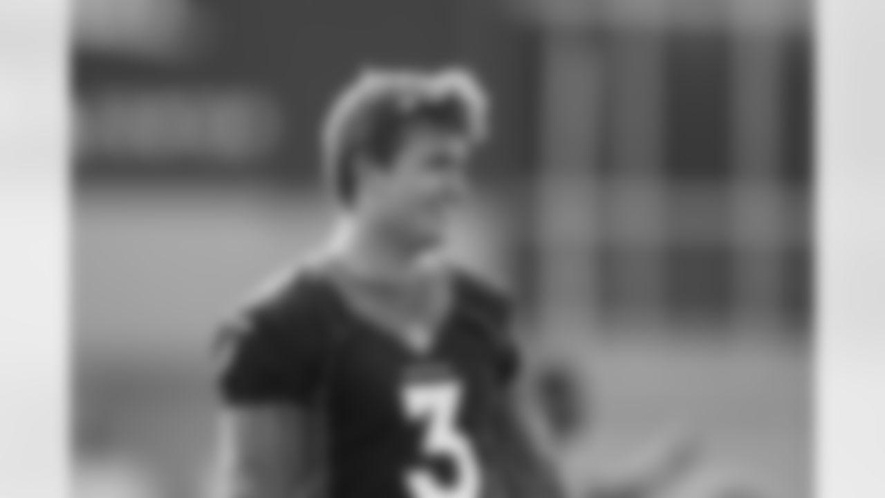 Drew Lock during training camp at UCHealth Training Center in Centennial, CO, August 24, 2020.
Photo by Gabriel Christus