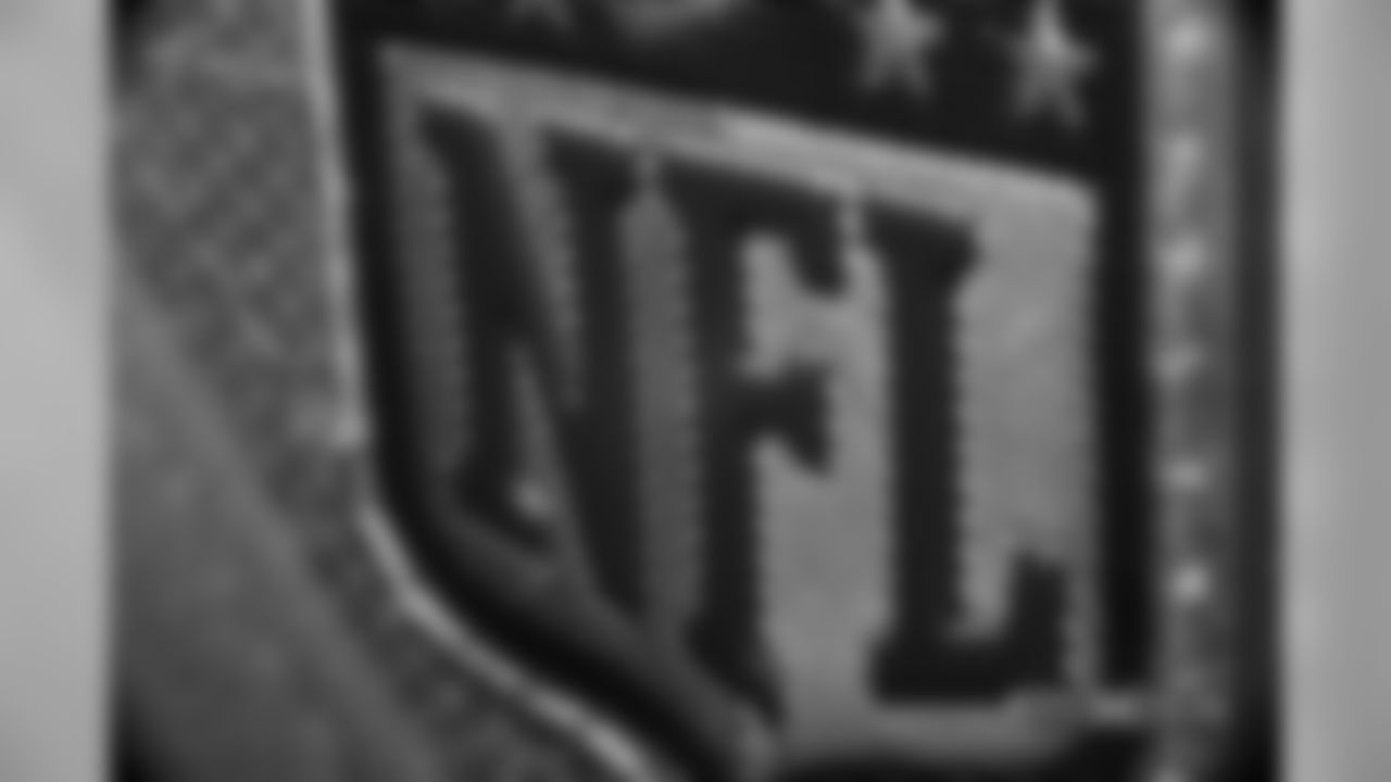 A close-up look at the Broncos' Color Rush jerseys during a photoshoot on November 20, 2018.