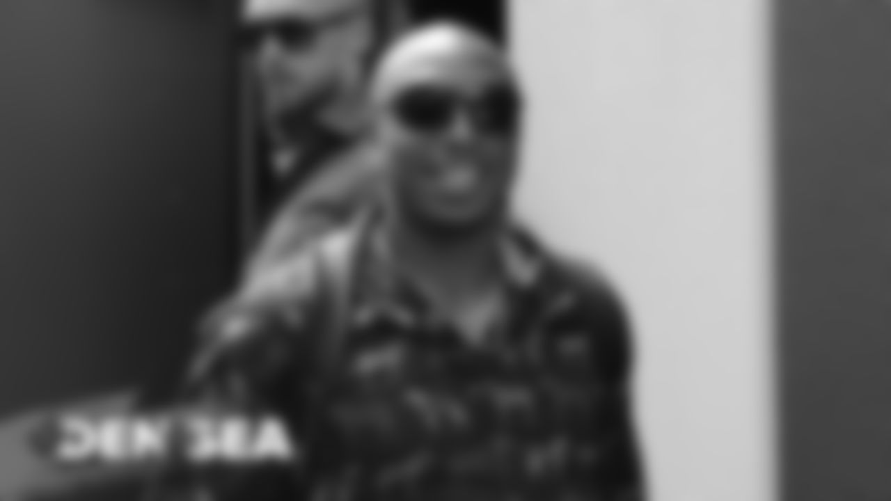 Chris Harris Jr. during the walk to the team buses for the Broncos' travel to Seattle on August 7, 2019 ahead of their game against the Seahawks.