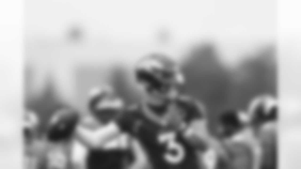 Drew Lock during practice on Thursday, August 26, 2021 at UCHealth Training Center in Denver, Colorado.
Photo by Gabriel Christus