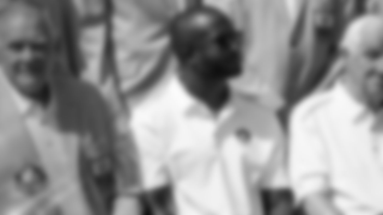 Champ Bailey during the Pro Football Hall of Fame group photo in Canton, Ohio, August 2, 2019.