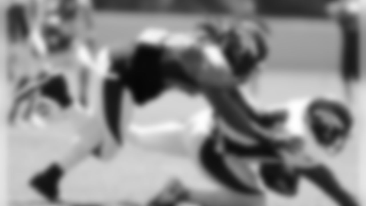 Caldwell makes a catch with coverage from Omar Bolden.