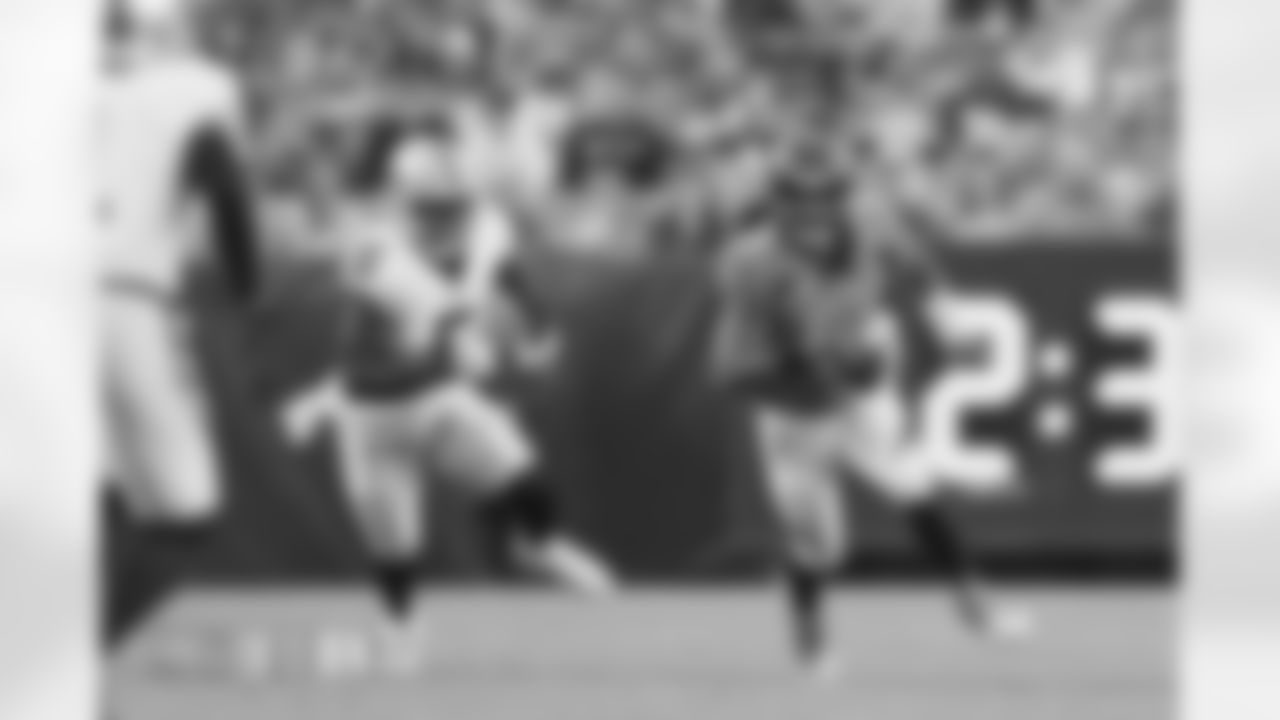 Russell Wilson (3) during the Broncos' Week 1 game against the Las Vegas Raiders at Empower Field at Mile High in Denver, Colorado on September 10, 2023. Photo by Gabriel Christus / Denver Broncos