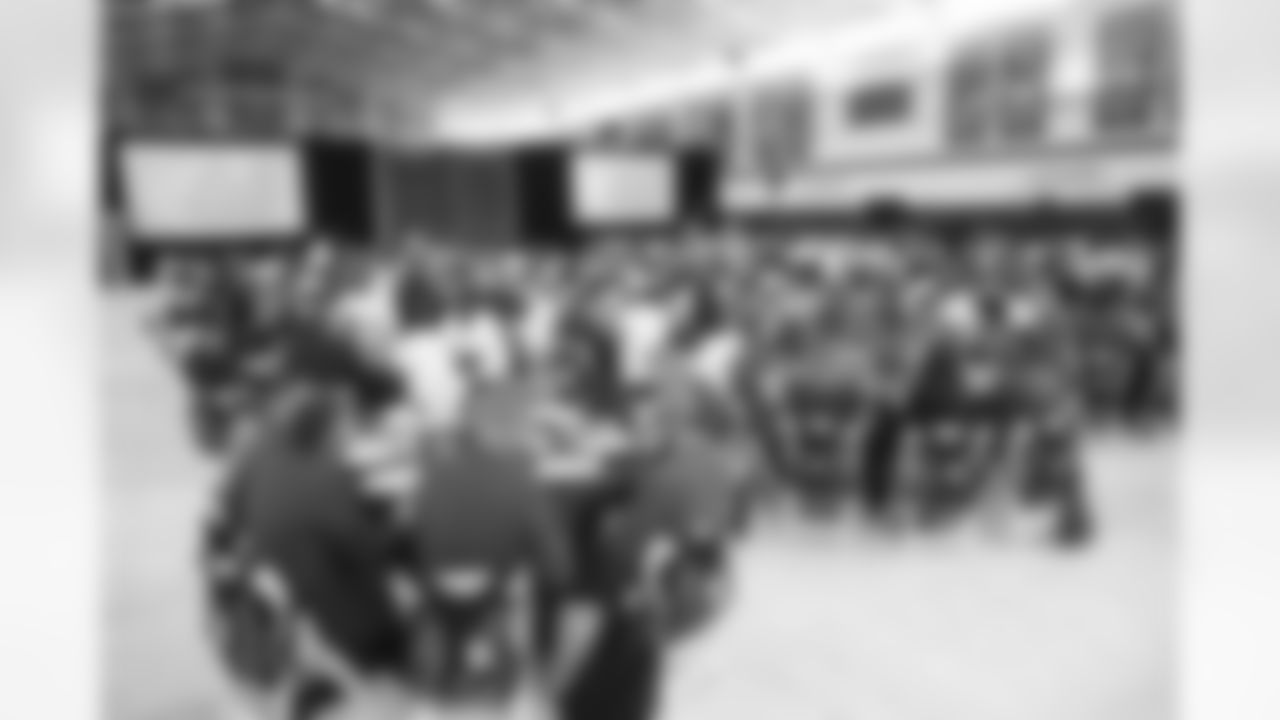 A wide shot during the Broncos Kickoff Luncheon presented by U.S. Bank and Arrow Electronics on Friday, August 26, 2022 at UCHealth Training Center in Englewood, Colorado.
Photo by Gabriel Christus/Denver Broncos
