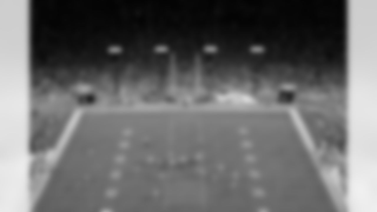 An overhead, tilt-shift photo of the Los Angeles Rams and the Denver Broncos during a preseason game against the Los Angeles Rams on Saturday, August 28, 2021 at Empower Field at Mile High in Denver, Colorado.
Photo by Gabriel Christus
