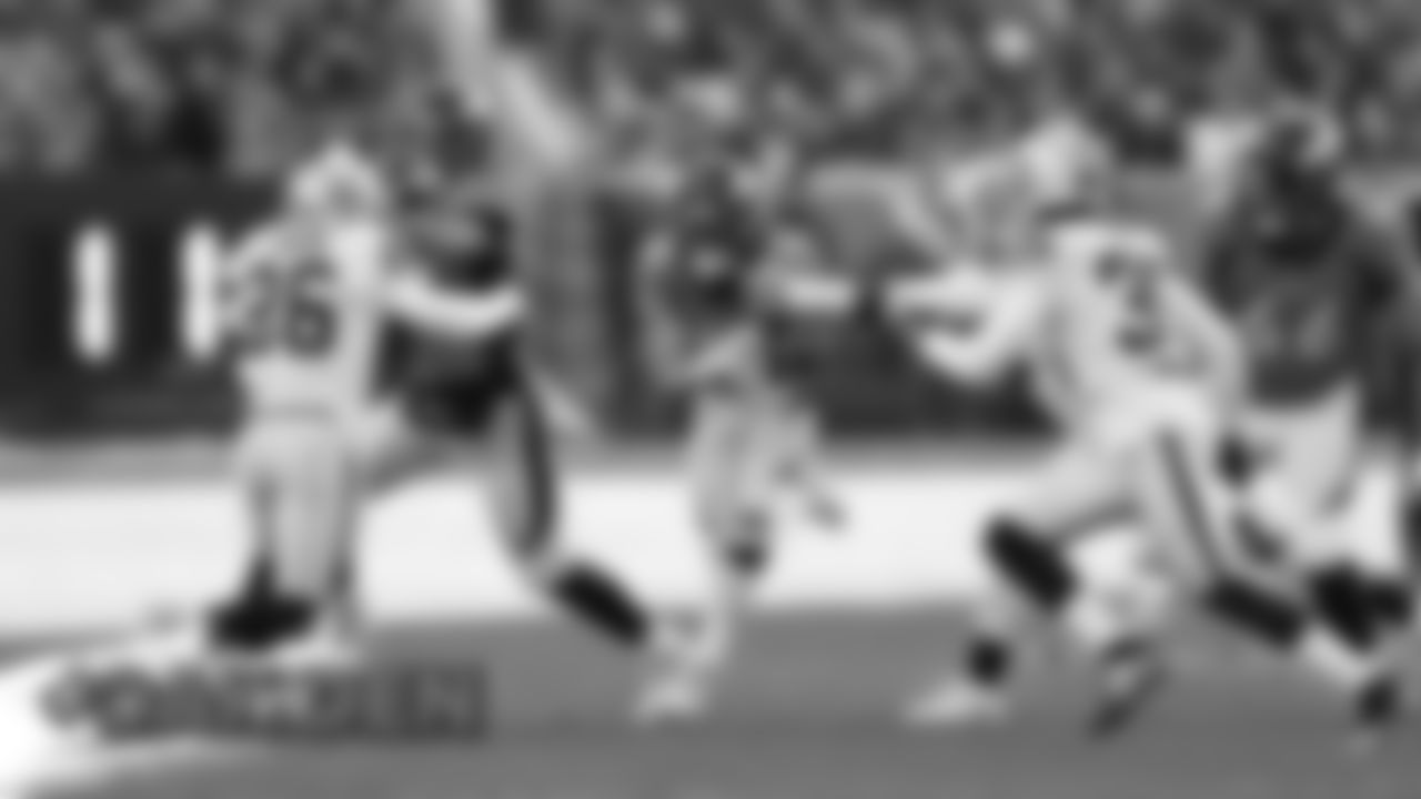 During the Denver Broncos' Week 17 game against the Oakland Raiders at Empower Field at Mile High on December 29, 2019. (Photo by Gabriel Christus)