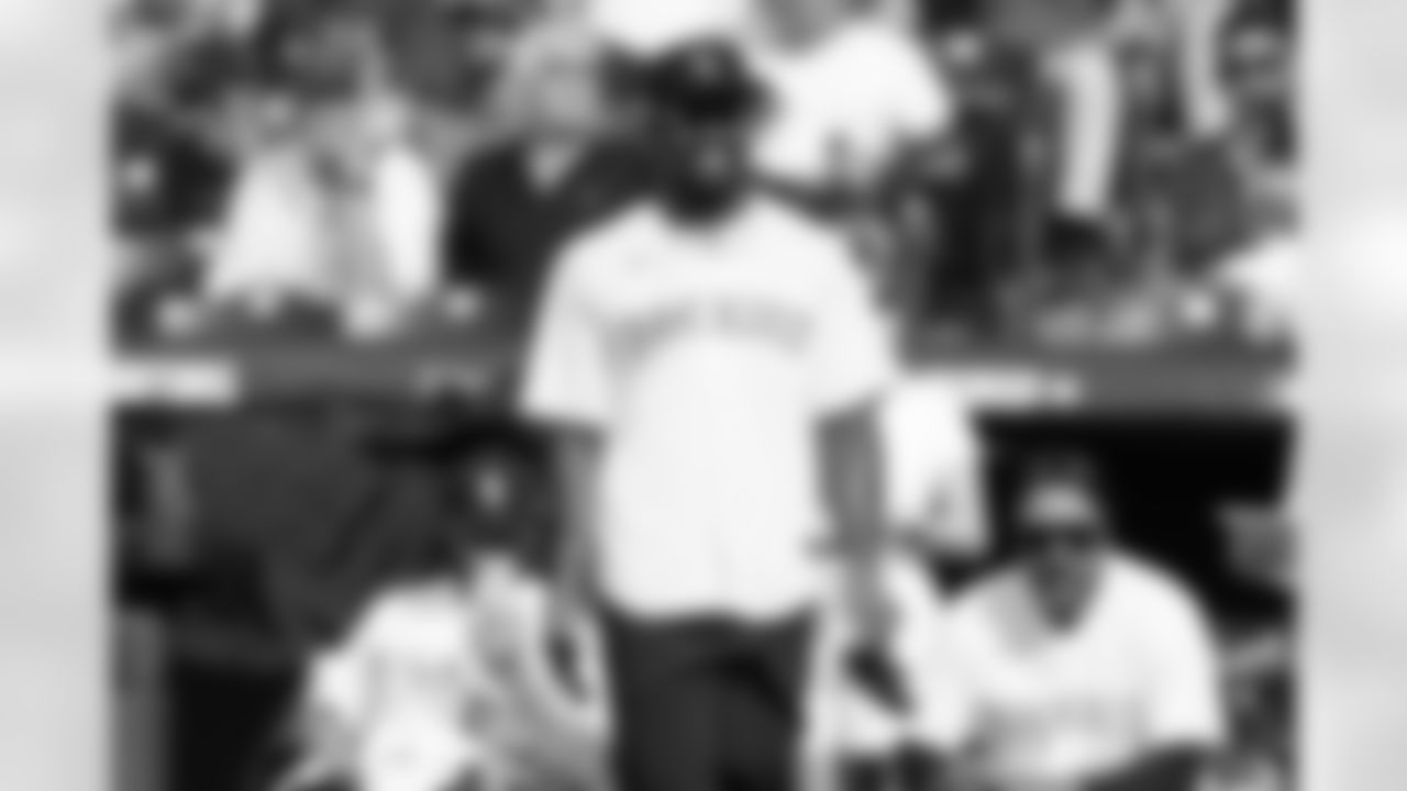 Von Miller at the 2021 MLB All-Star Celebrity Softball Game at Coors Field on July 11, 2021. (Photo by Kyle Cooper/Colorado Rockies)