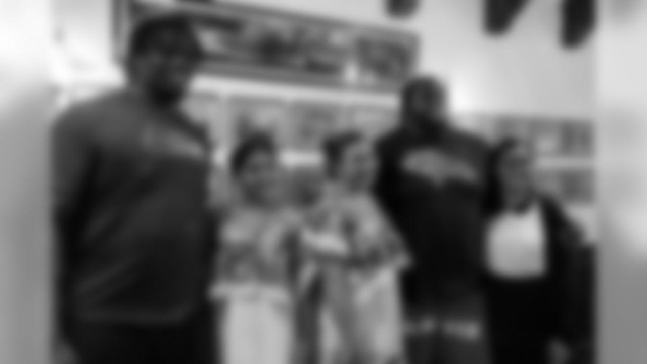 Zach Kerr visits Hacienda Teya after a visit to the Tochito National Tournament on February 9, 2019, as a player ambassador for the flag football tournament.