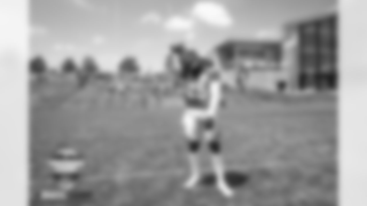 Melvin Gordon III at practice on Day 3 of training camp at UCHealth Training Center in Englewood, Colorado on July 29, 2022. (Photo by Ben Swanson)