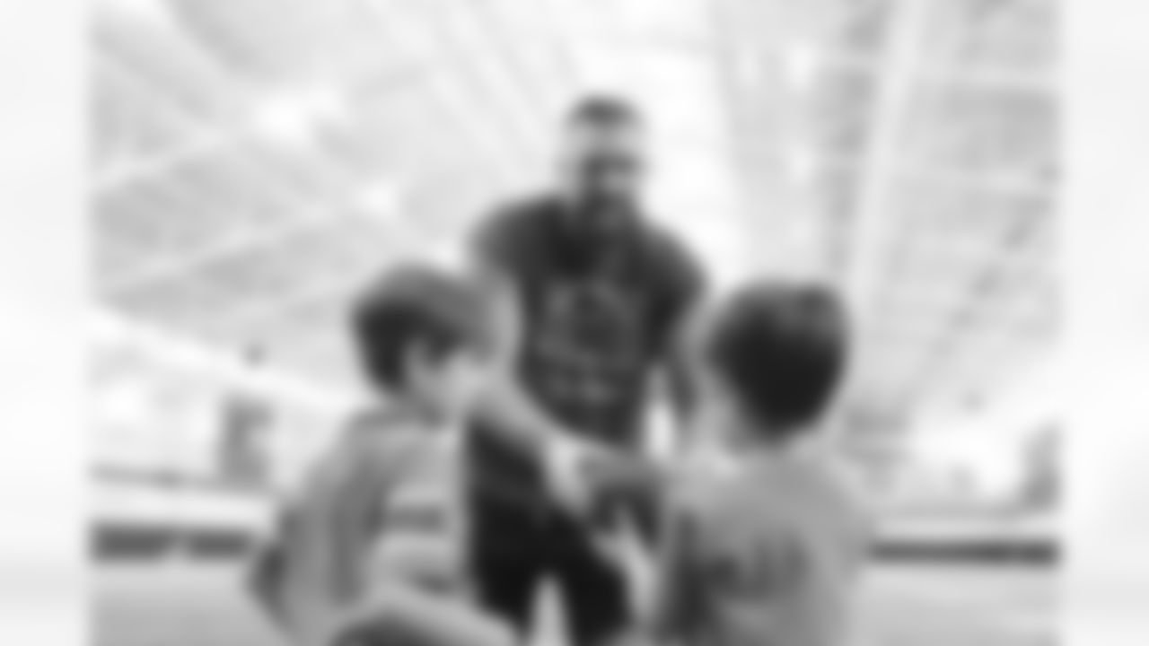 Dalton Risner during the All ability Play 60 clinic with Special Olympics Colorado on Tuesday, May 10, 2022 at UCHealth Training Center in Englewood, Colorado.
Photo by Gabriel Christus