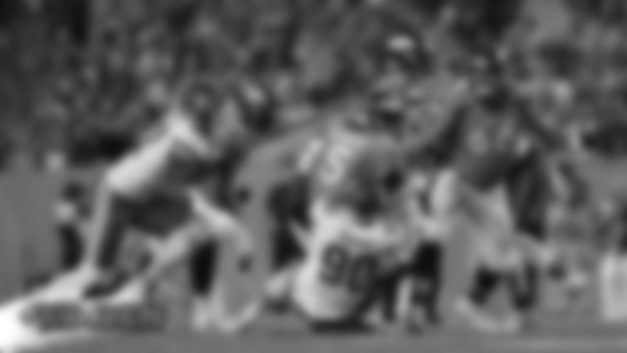 During the Broncos' game against the Kansas City Chiefs at Empower Field at Mile High on October 17, 2019. (Photo by Gabriel Christus)