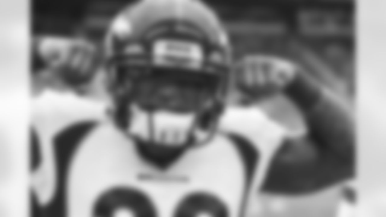 Denver Broncos safety Kareem Jackson (22) before the NFL preseason game against the Seattle Seahawks on Saturday, August 21, 2021 at Lumen Field in Seattle, Washington.
Photo by Gabriel Christus