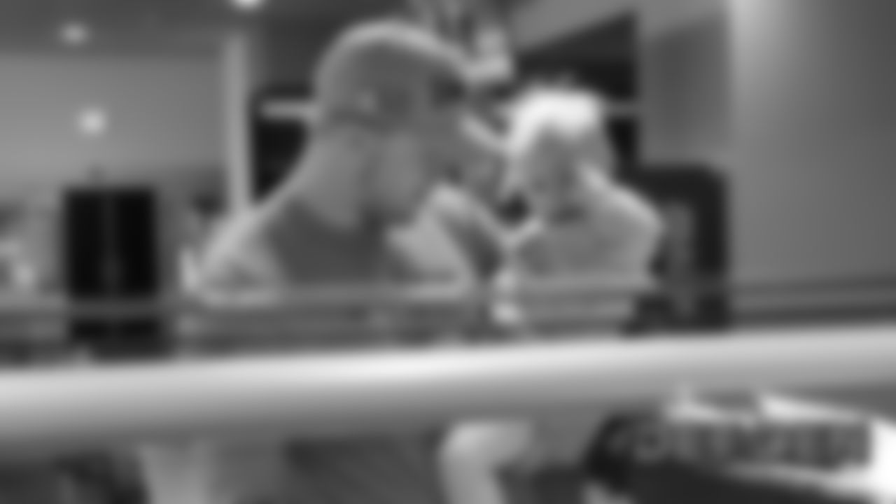 Casey Kreiter and his son at a family breakfast on Saturday on December 21, 2019 (Photo by Emily Simanskis)