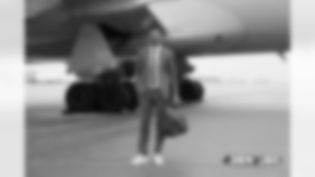 Brandon McManus on the tarmac at Signature Flight Support in Denver, Colorado, November 17, 2018.
Photo by Gabriel Christus