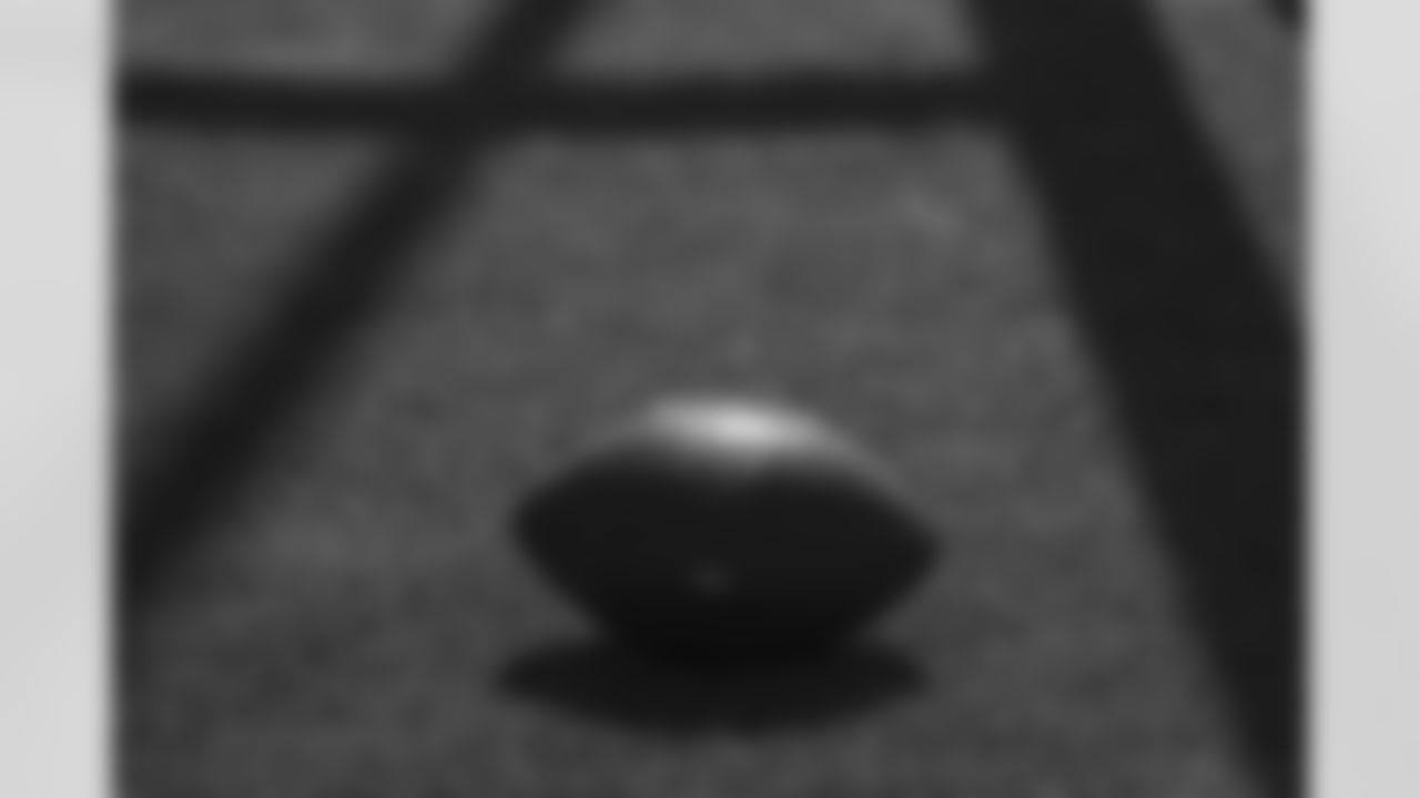 A football during the Offseason Program at UCHealth Training Center in Centennial, CO, May 17, 2021.
Photo by Gabriel Christus
