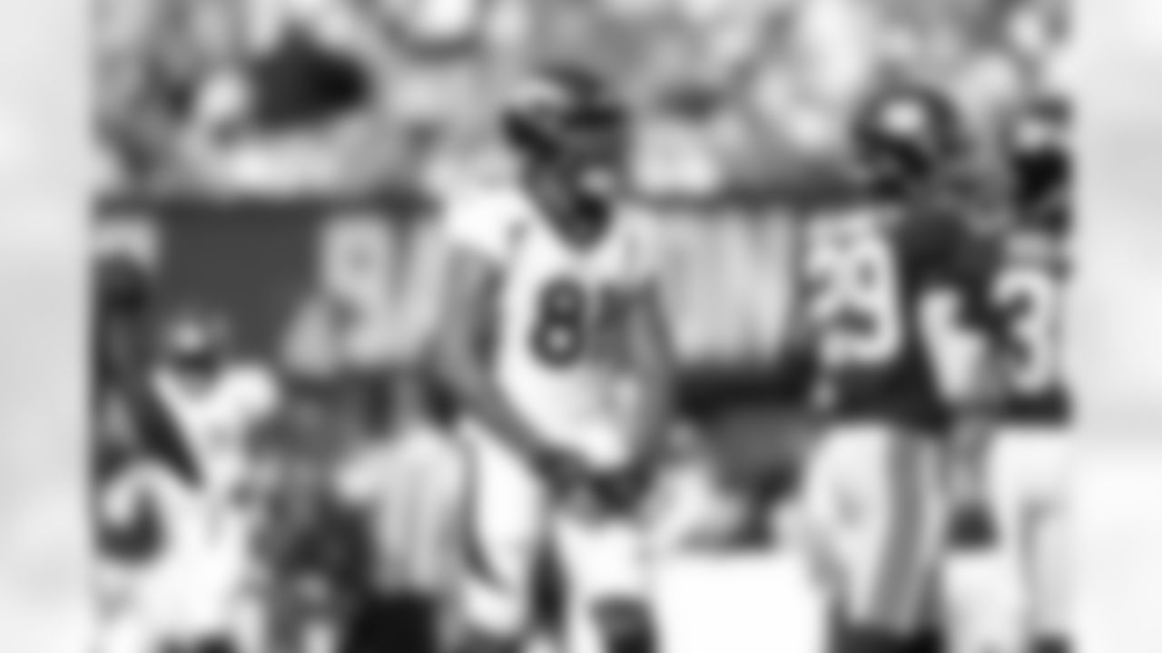 Tim Patrick during the Broncos' Week 1 game against the New York Giants at MetLife Stadium in East Rutherford, New Jersey, on September 12, 2021. (Photo by Gabriel Christus)