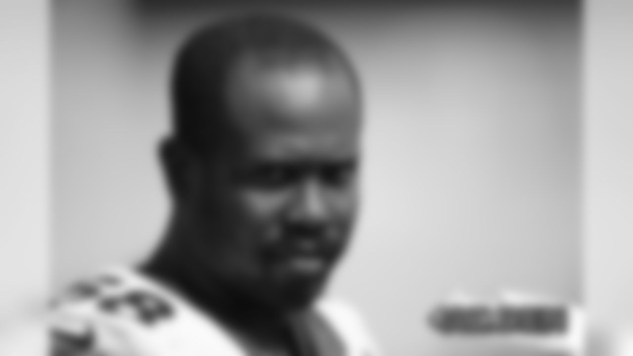 Von Miller during practice at UCHealth Training Center in Centennial, Colorado, August 27, 2019.
Photo by Gabriel Christus