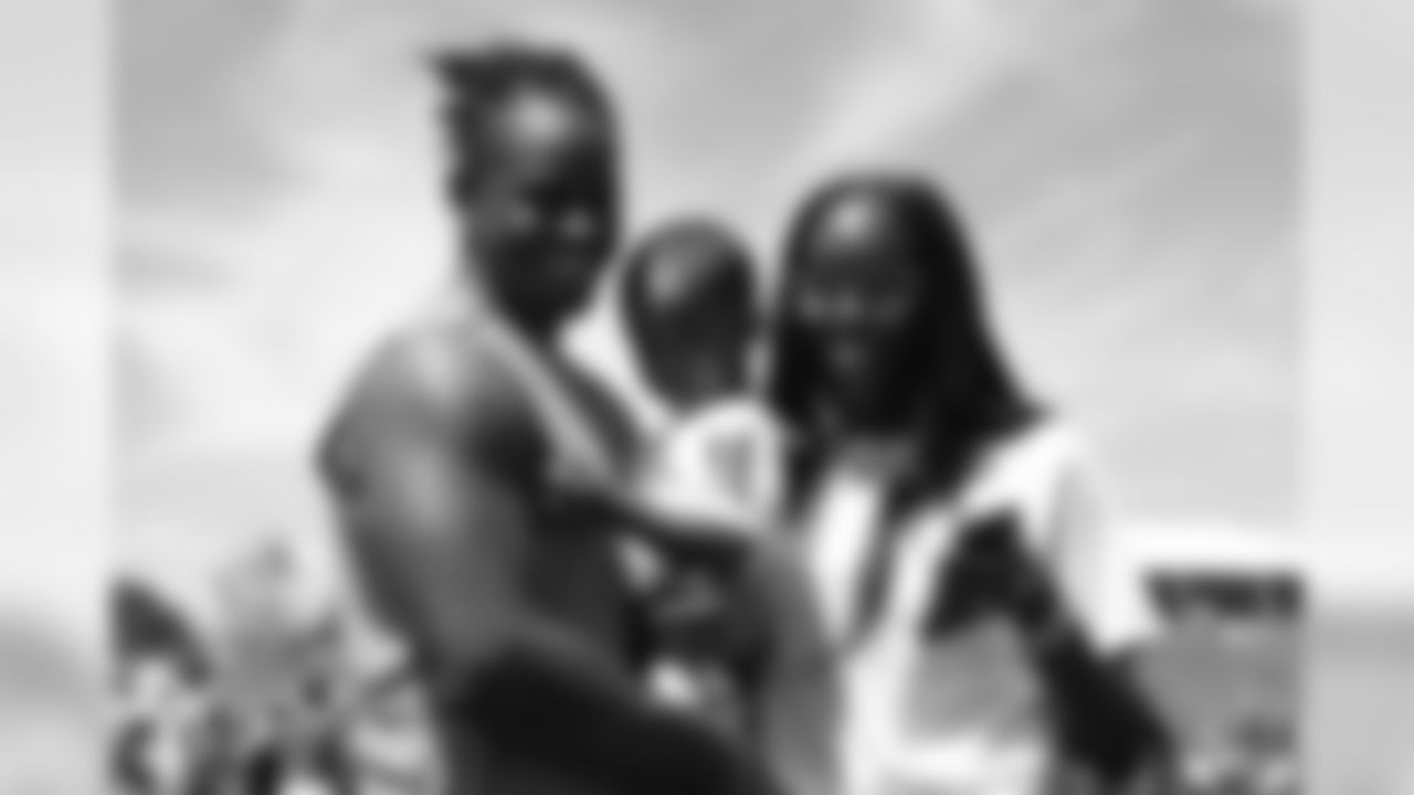 Todd Davis and his family during Training Camp at UCHealth Training Center in Centennial, Colorado, July 26, 2019.
Photo by Gabriel Christus
