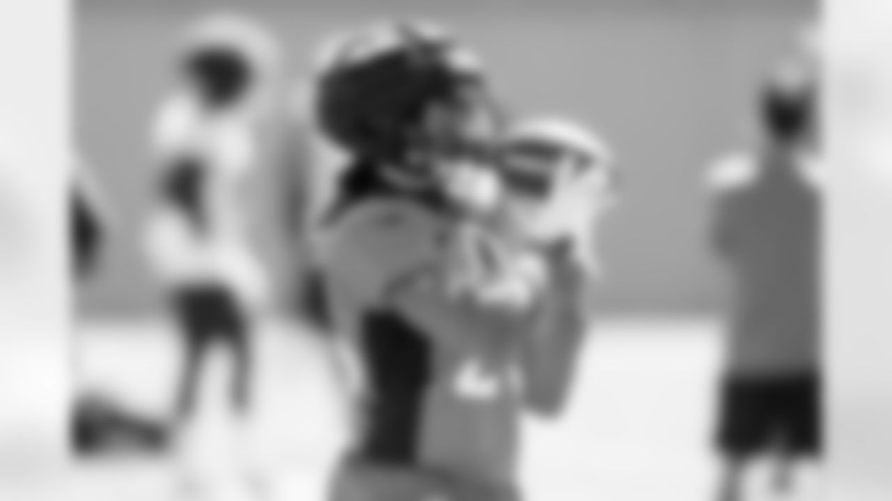 Tremon Smith during a training camp practice at Centura Health Training Center on August 3, 2023 in Englewood, Colorado. Photo by Ben Swanson / Denver Broncos