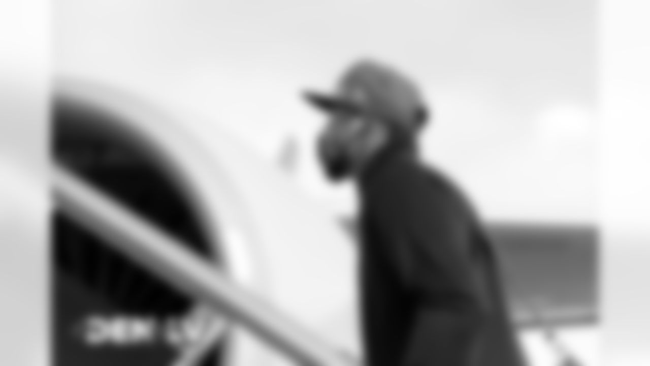 A.J. Bouye on the tarmac at Denver International Airport on November 14, 2020 during the team's travel to Las Vegas for a Week 10 game against the Raiders. (Photo by Joe Abdellah)