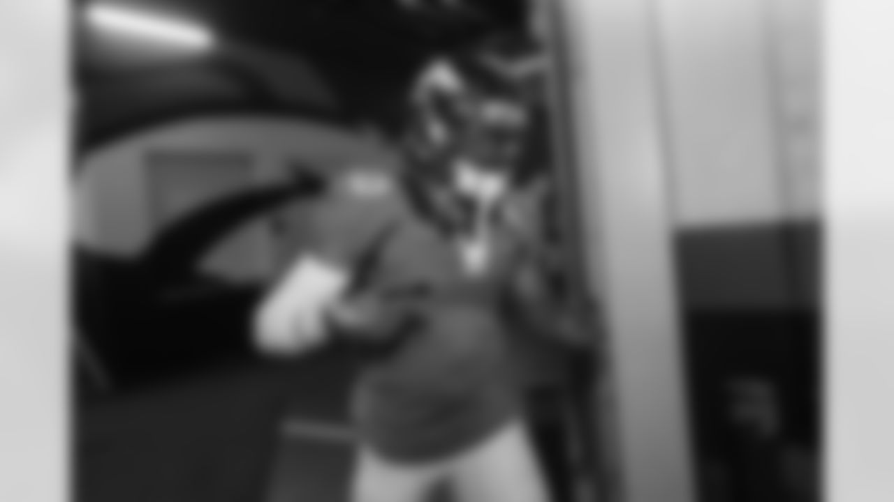 Phillip Lindsay poses as he walks out of the tunnel before the final training camp practice at Empower Field at Mile High on September 4, 2020. (Photo by Ben Swanson)